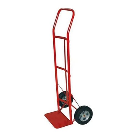 Milwaukee Hand Trucks Milwaukee Hand Truck - Flow Back Handle - Solid Rubber Wheels - 600 Lb. Capacity - Red 47109
